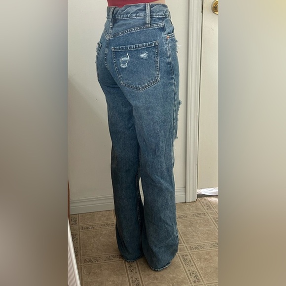 Aeropostale outfitters, size 00, 90s baggy ripped straight leg jeans - Picture 6 of 6